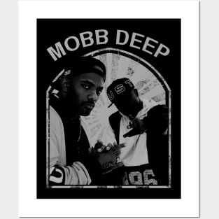 mobb deep// black white design T-Shirt Posters and Art